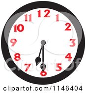 Poster, Art Print Of Wall Clock Showing 6 30
