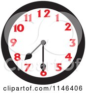 Poster, Art Print Of Wall Clock Showing 7 30