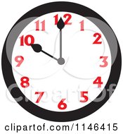 Poster, Art Print Of Wall Clock Showing 10