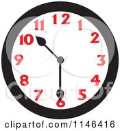Poster, Art Print Of Wall Clock Showing 10 30