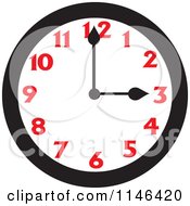 Poster, Art Print Of Wall Clock Showing 3