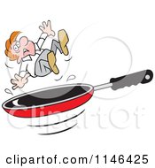 Man Over A Frying Pan
