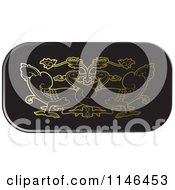 Clipart Of An Asian Swan Icon 2 Royalty Free Vector Illustration