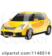 Poster, Art Print Of Yellow Car