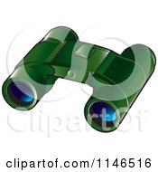 Poster, Art Print Of Pair Of Green Binoculars