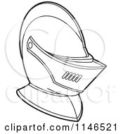 Poster, Art Print Of Black And White Armour Knights Helmet