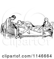 Poster, Art Print Of Retro Vintage Black And White Couple Dining 4