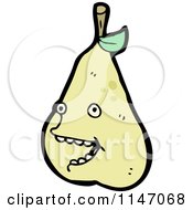 Poster, Art Print Of Pear Mascot