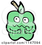 Poster, Art Print Of Green Apple Mascot