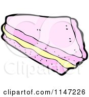 Cartoon Of A Cake Slice Royalty Free Vector Clipart