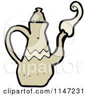 Cartoon Of A Tea Pot Royalty Free Vector Clipart