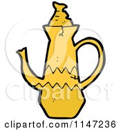 Cartoon Of A Tea Pot Royalty Free Vector Clipart