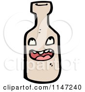 Cartoon Of A Bottle Mascot Royalty Free Vector Clipart