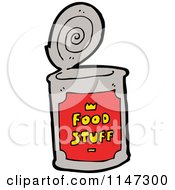 Cartoon Of A Food Can Royalty Free Vector Clipart by lineartestpilot