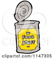 Cartoon Of A Food Can Royalty Free Vector Clipart