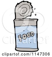 Cartoon Of A Food Can Royalty Free Vector Clipart by lineartestpilot