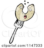 Cartoon Of A Donut Mascot Royalty Free Vector Clipart