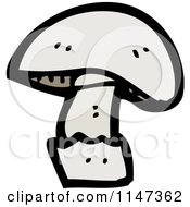 Cartoon Of A Mushroom Royalty Free Vector Clipart