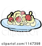 Plate Of Spaghetti And Meatballs