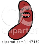 Cartoon Of A Sausage Mascot Royalty Free Vector Clipart
