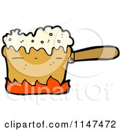 Cartoon Of A Kitchen Pot Royalty Free Vector Clipart
