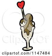 Cartoon Of An Ice Cream Sundae Royalty Free Vector Clipart
