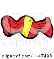 Cartoon Of A Pice Of Hard Candy Royalty Free Vector Clipart