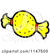 Cartoon Of A Pice Of Hard Candy Royalty Free Vector Clipart