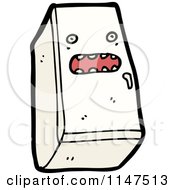 Cartoon Of A Refrigerator Mascot Royalty Free Vector Clipart