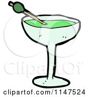 Cartoon Of A Cocktail Royalty Free Vector Clipart by lineartestpilot
