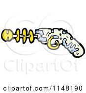 Cartoon Of A Ray Gun Royalty Free Vector Clipart by lineartestpilot