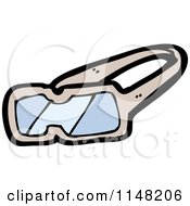 Cartoon Of Protective Goggles Royalty Free Vector Clipart