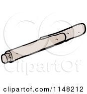 Cartoon Of A Marker Royalty Free Vector Clipart by lineartestpilot