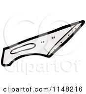 Cartoon Of A Scalpel Blade Royalty Free Vector Clipart