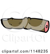 Cartoon Of A Chopped Off Finger Royalty Free Vector Clipart