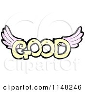 Poster, Art Print Of The Word Good With Wings