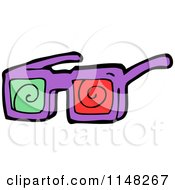 Pair Of 3d Movie Glasses