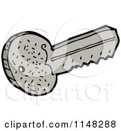 Cartoon Of A Key Royalty Free Vector Clipart by lineartestpilot