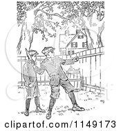 Poster, Art Print Of Retro Vintage Black And White Boy Throwing A Knife