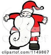 Cartoon Of Santa Royalty Free Vector Clipart