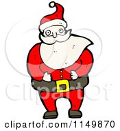 Cartoon Of Santa Royalty Free Vector Clipart