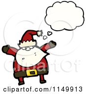 Poster, Art Print Of Thinking Santa