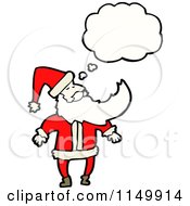 Poster, Art Print Of Thinking Santa