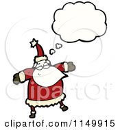 Poster, Art Print Of Thinking Santa