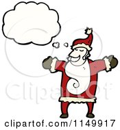 Poster, Art Print Of Thinking Santa