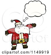 Poster, Art Print Of Thinking Santa