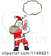 Poster, Art Print Of Thinking Santa