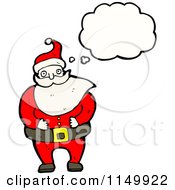 Poster, Art Print Of Thinking Santa