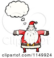 Poster, Art Print Of Thinking Santa