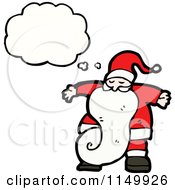 Poster, Art Print Of Thinking Santa